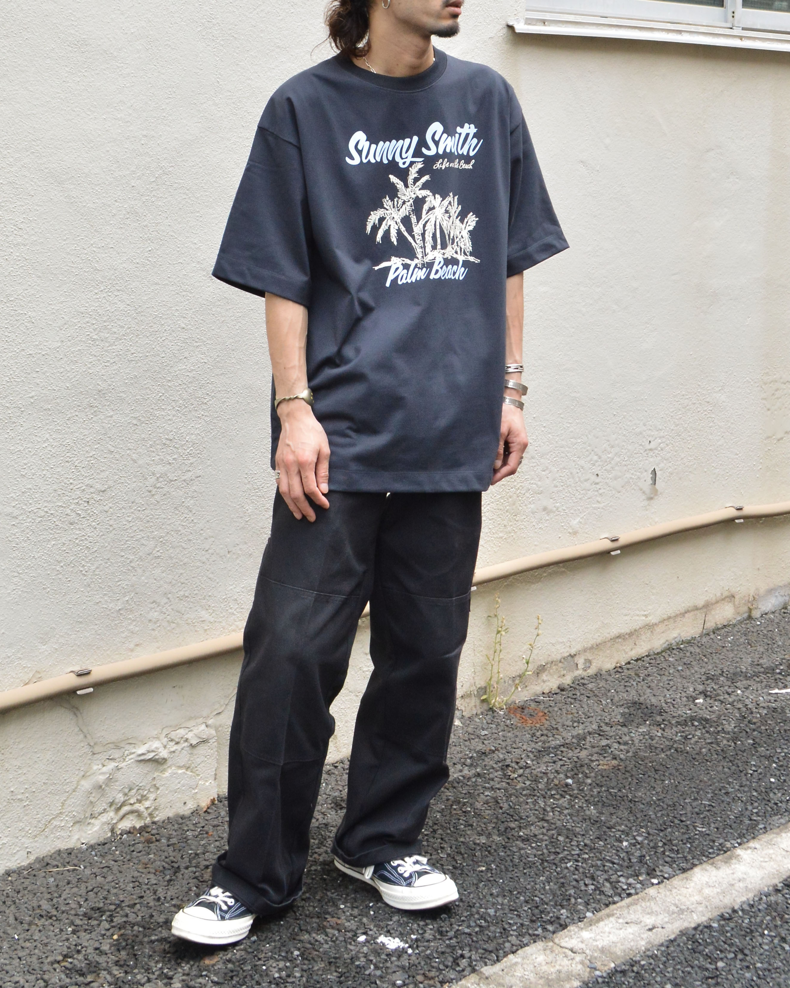 11.6ウルトラヘビーオンス Heavy SmithPalm Beach プリントTシャツ