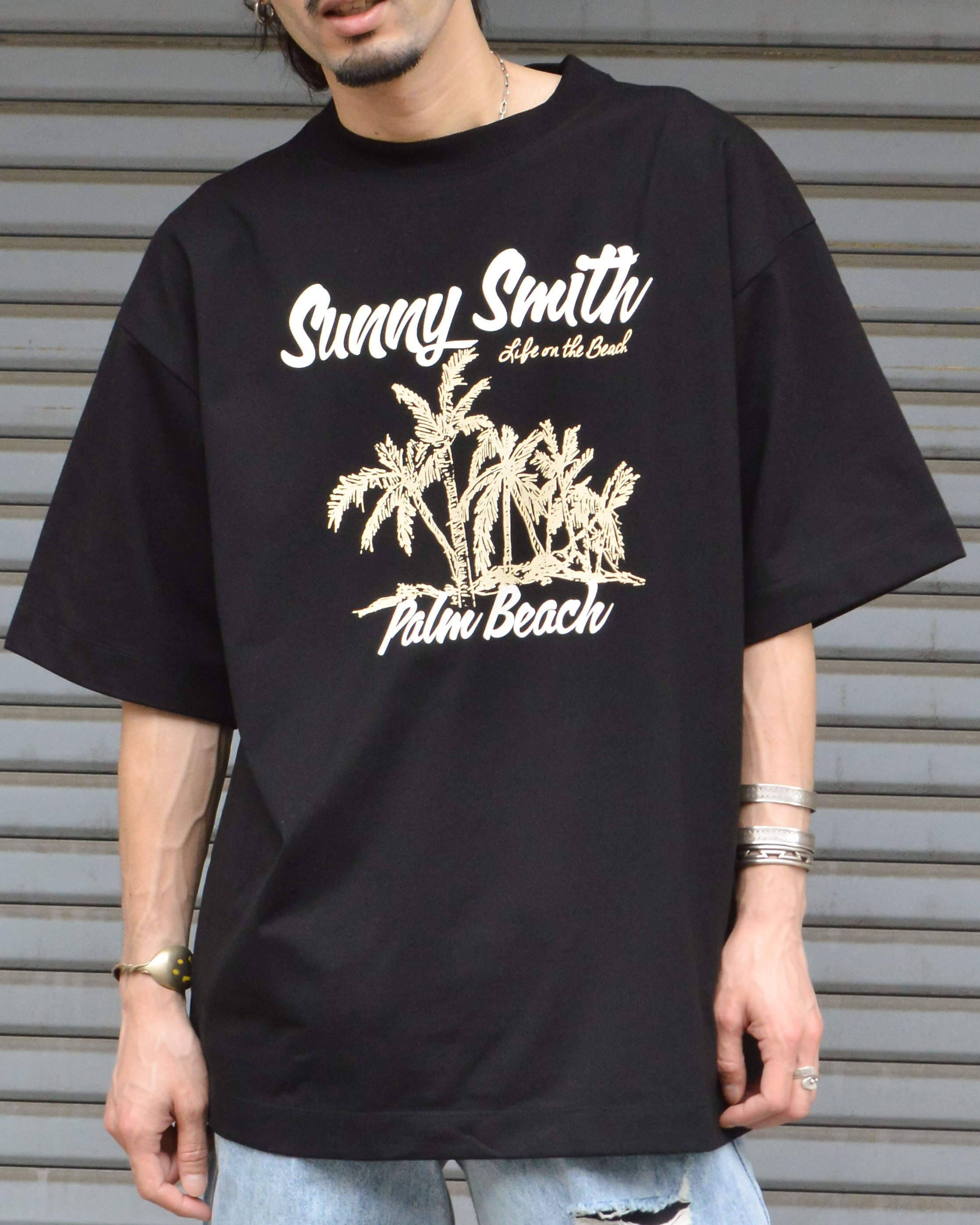 11.6ウルトラヘビーオンス Heavy SmithPalm Beach プリントTシャツ