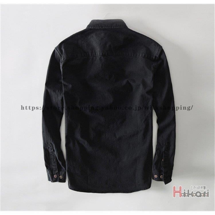 2-5日出荷 新品推奨 ワークシャツ メンズ 長袖シャツ ミリタリーシャツ カジュアルシャツ トップス シャツジャケット 秋 秋服 無地 ポイントを進呈する
