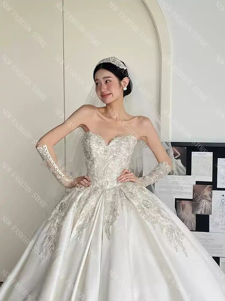 ウエディングドレスフレンチドレスワンピース-90