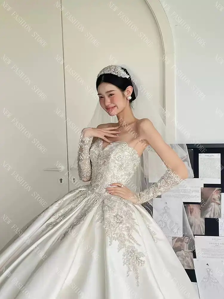 ウエディングドレスフレンチドレスワンピース-90