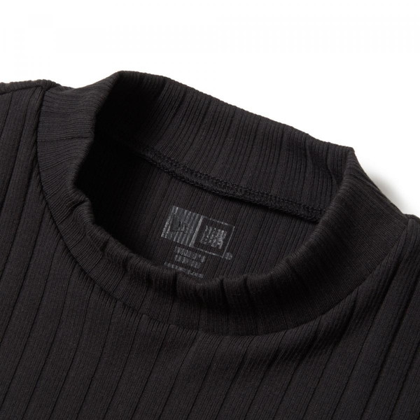 ニューエラ NEW ERA Womens 半袖 リブ ミッドネック Tシャツ パームツリー ブラック ゴルフ 14391458