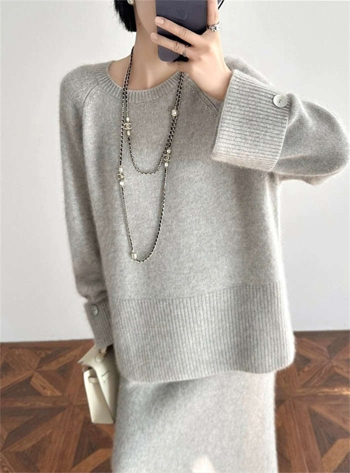 2点で11o円OFF!【本日限定】ニットセットアップ スカートスーツ レディース 秋 冬 2点セット セーター スカート クルーネック ママスーツ 無地 長袖 リブニット ロング丈 ウール混 トレンド 2点で11o円OFF!【本日限定】ニットセットアップ スカートスーツ レディース 秋 冬 2点セット セーター スカート クルーネック ママスーツ 無地 長袖 リブニット ロング丈 ウール混 トレンド