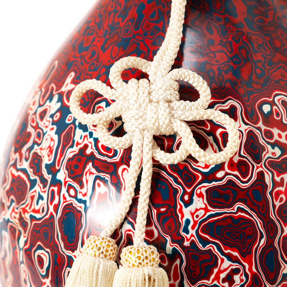 上州瓢箪 ひょうたんの置物020 二段模様 高さ56cm 研ぎ出し加工仕上げ 群馬県の工芸品 作者:天笠修次 上州瓢箪 ひょうたんの置物020 二段模様 高さ56cm 研ぎ出し加工仕上げ 群馬県の工芸品 作者:天笠修次