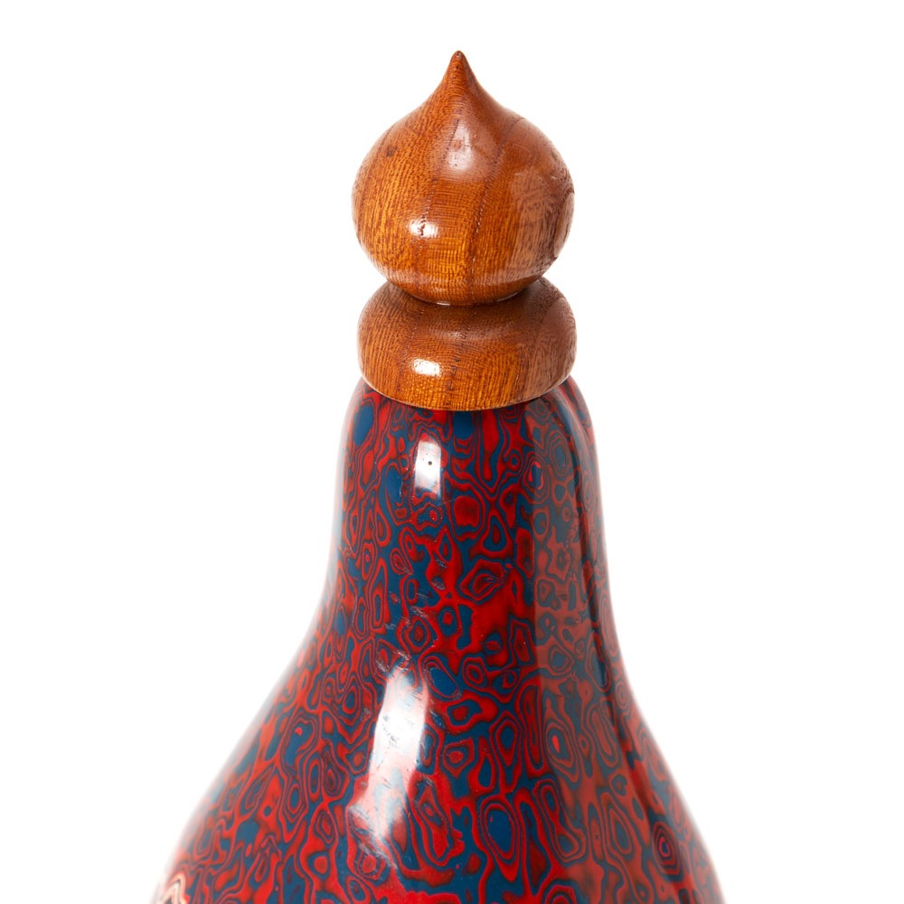 上州瓢箪 ひょうたんの置物020 二段模様 高さ56cm 研ぎ出し加工仕上げ 群馬県の工芸品 作者:天笠修次 上州瓢箪 ひょうたんの置物020 二段模様 高さ56cm 研ぎ出し加工仕上げ 群馬県の工芸品 作者:天笠修次