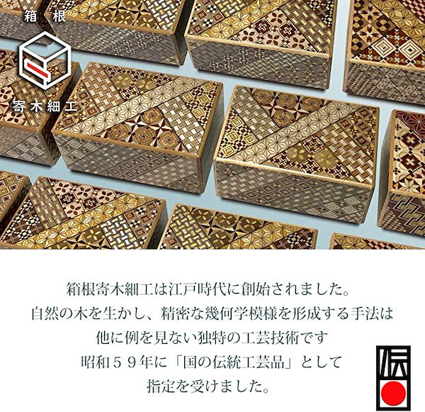 未使用 茶筒 箱根寄木細工（未使用】箱根寄木細工 伝統工芸品