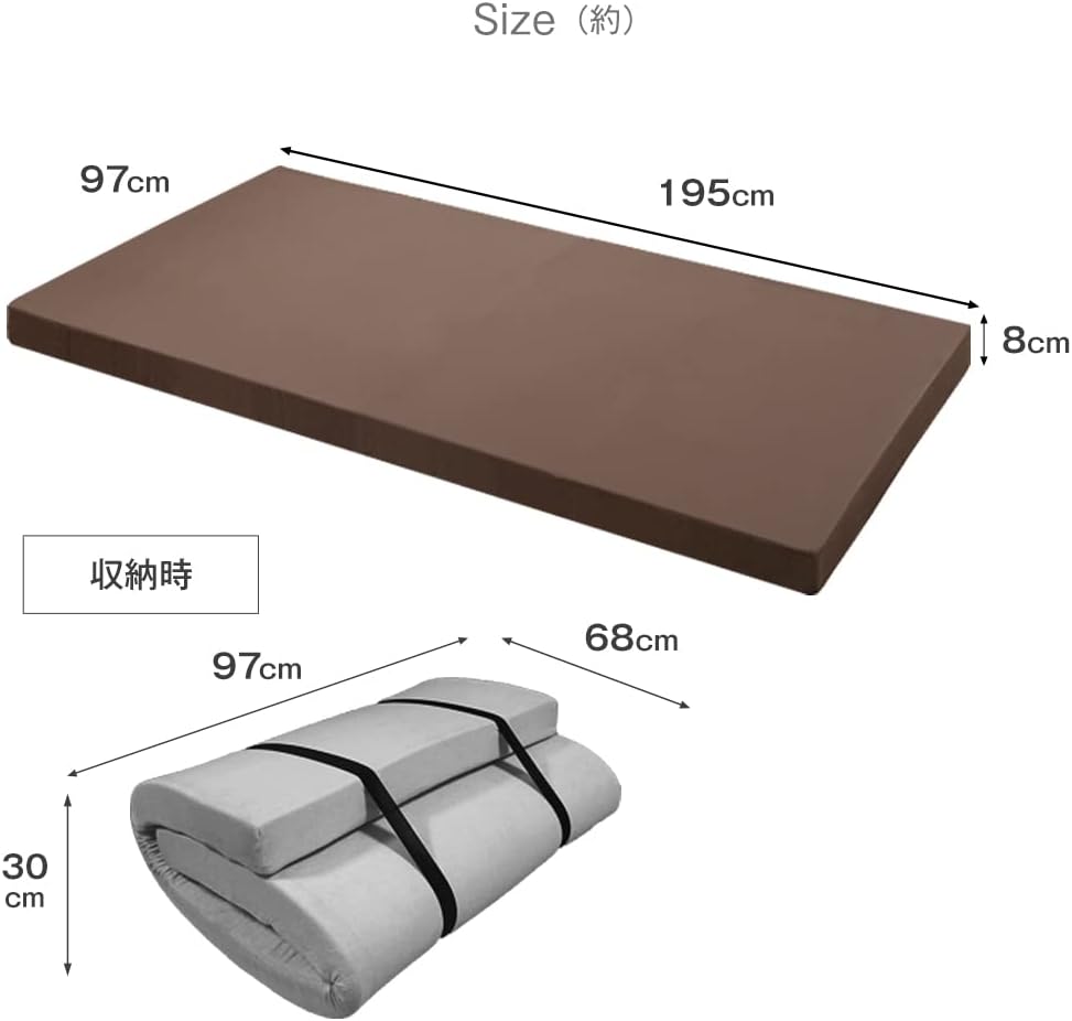 マットレス シングル 「純」高反発 厚さ8cm 170N エコテックス認証 超低ホル 収納バンド付 硬め ライトグレー 43310053(81252) マットレス シングル 「純」高反発 厚さ8cm 170N エコテックス認証 超低ホル 収納バンド付 硬め ライトグレー 43310053(81252)