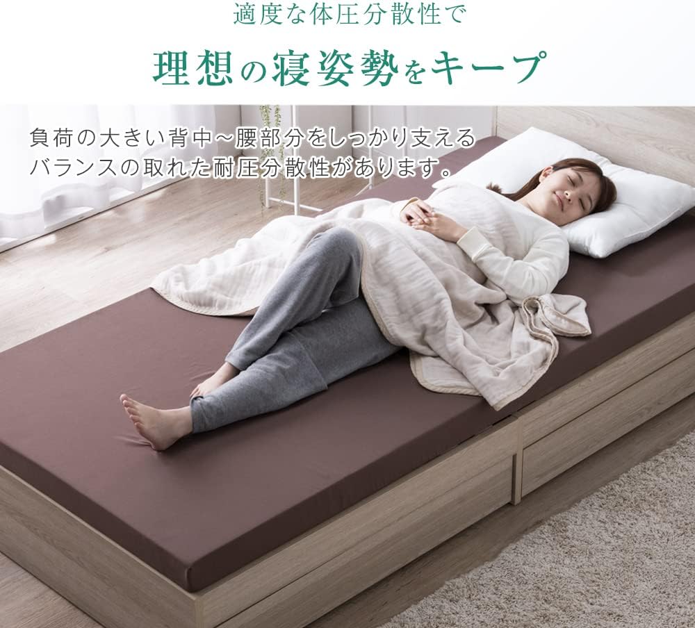 マットレス シングル 「純」高反発 厚さ8cm 170N エコテックス認証 超低ホル 収納バンド付 硬め ライトグレー 43310053(81252) マットレス シングル 「純」高反発 厚さ8cm 170N エコテックス認証 超低ホル 収納バンド付 硬め ライトグレー 43310053(81252)