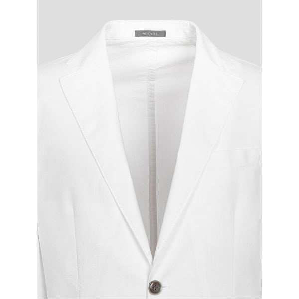 (ロガディス)コットンサッカーライトウェイトソリッドジャケット-ホワイト(RY4311P531) (ロガディス)コットンサッカーライトウェイトソリッドジャケット-ホワイト(RY4311P531)