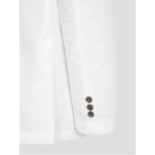 (ロガディス)コットンサッカーライトウェイトソリッドジャケット-ホワイト(RY4311P531) (ロガディス)コットンサッカーライトウェイトソリッドジャケット-ホワイト(RY4311P531)