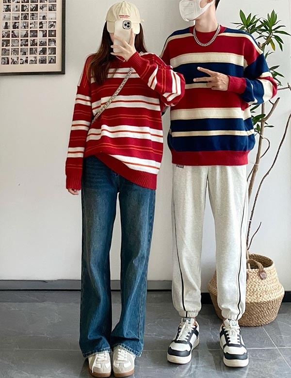セーター ペアルック メンズ レディース 男女兼用 Merry