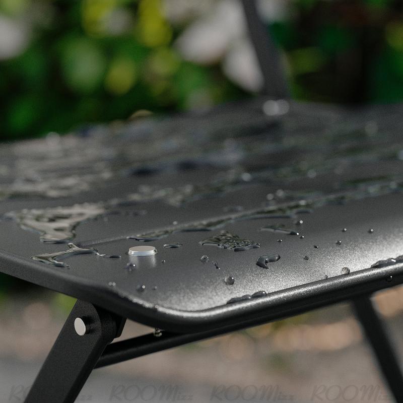 SUNDSO スンドソー テーブル&折りたたみチェア2脚 - 屋外用 チャコール/チャコール クッダルナ ライトグレーベージュ 65x65 cm SUNDSO スンドソー テーブル&折りたたみチェア2脚 - 屋外用 チャコール/チャコール クッダルナ ライトグレーベージュ 65x65 cm