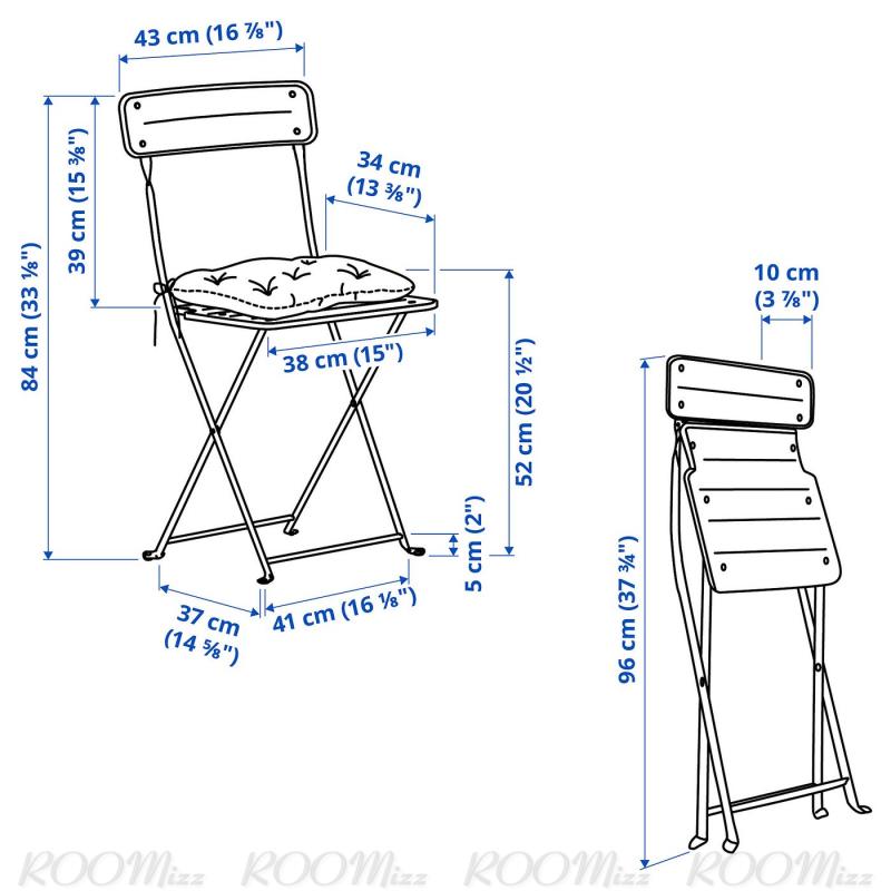 SUNDSO スンドソー テーブル&折りたたみチェア2脚 - 屋外用 チャコール/チャコール クッダルナ ライトグレーベージュ 65x65 cm SUNDSO スンドソー テーブル&折りたたみチェア2脚 - 屋外用 チャコール/チャコール クッダルナ ライトグレーベージュ 65x65 cm