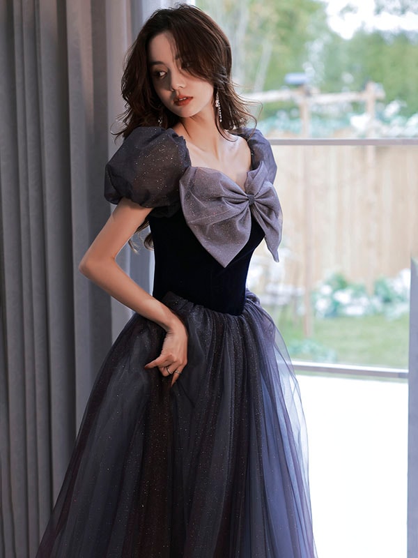 大流行のウェディングドレス ウエディングドレス カラードレス カクテルドレス ロングドレス パフスリーブ ネイビー パーティードレス 発表会ドレス 演奏会 舞台ドレス コンクール イブニングドレス 成 大流行のウェディングドレス ウエディングドレス カラードレス カクテルドレス ロングドレス パフスリーブ ネイビー パーティードレス 発表会ドレス 演奏会 舞台ドレス コンクール イブニングドレス 成