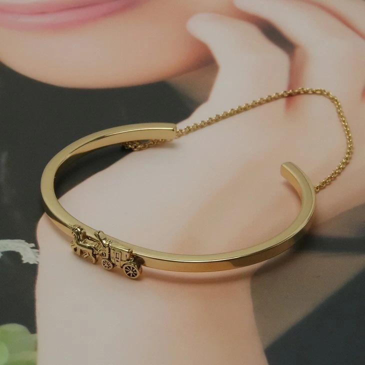 ブレスレット バングル 馬車 ホースキャリッジ チェーン 33376GLD ブレスレット バングル 馬車 ホースキャリッジ チェーン 33376GLD