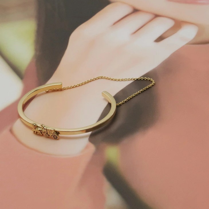 ブレスレット バングル 馬車 ホースキャリッジ チェーン 33376GLD ブレスレット バングル 馬車 ホースキャリッジ チェーン 33376GLD