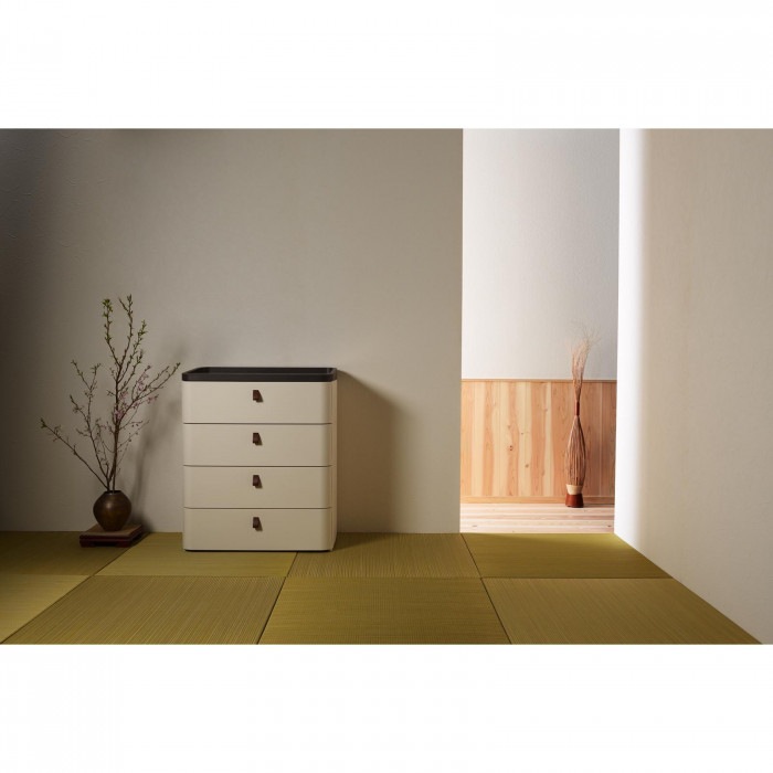 ロイヤルドロアー 4段チェスト 幅72.5cmタイプ RD-724 IV/DBR・モダンアイボリー