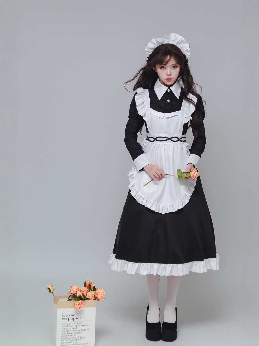 オリジナル新製品日本の古典的なメイド衣装コスプレ衣装かわいいメイド服