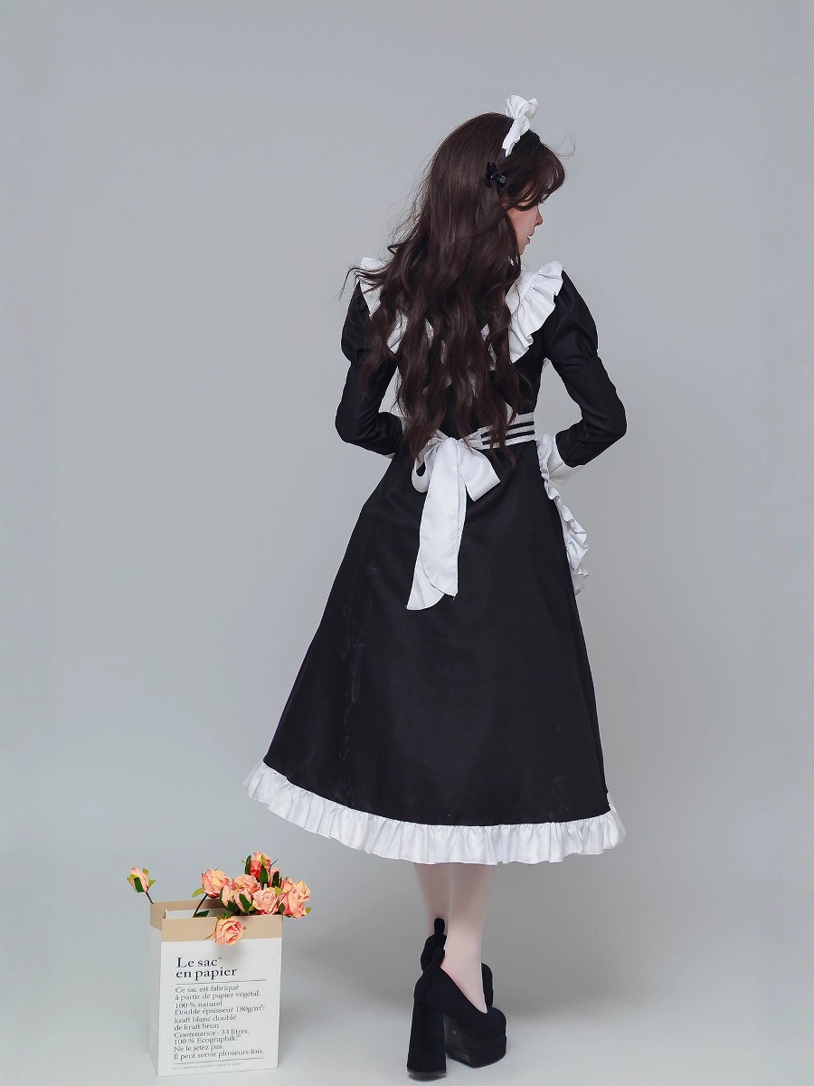 オリジナル新製品日本の古典的なメイド衣装コスプレ衣装かわいいメイド服