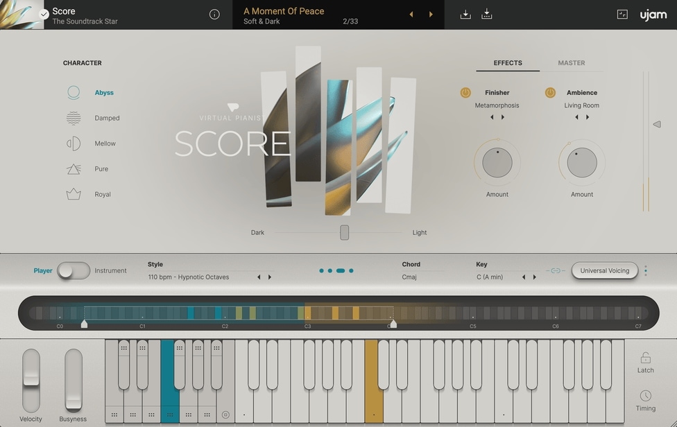 Virtual Pianistオートピアノアレンジ音源セットRELIC/SCORE/VIBE/ヴォーグ グランドピアノ音源uJAM Virtual Pianist bundle