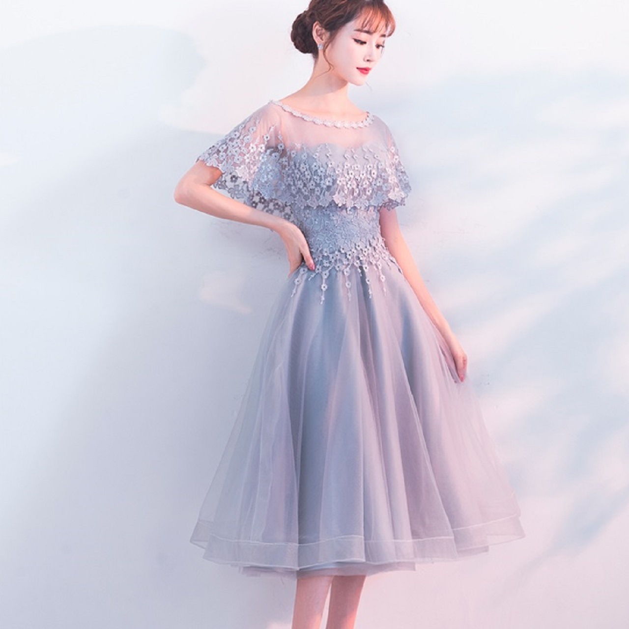 イブニングドレス 2WAY パーティー ドレス レディースドレス ミドルウェスト チューブトップ イブニングドレス 2WAY パーティー ドレス レディースドレス ミドルウェスト チューブトップ