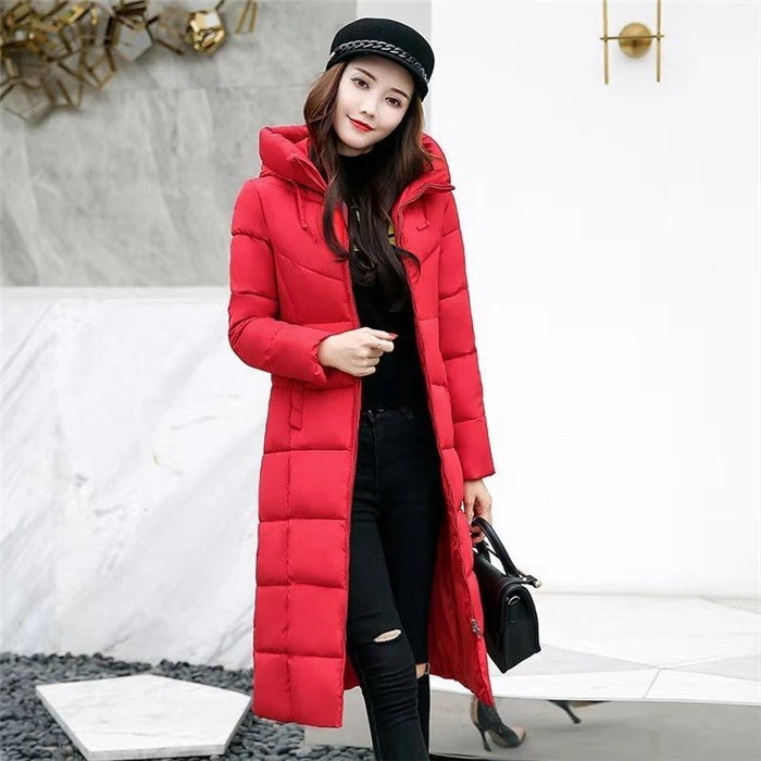 中綿コート レディース ダウン風コート 中綿ジャケット 超ロング丈 ロングコートフード付き 防寒 着