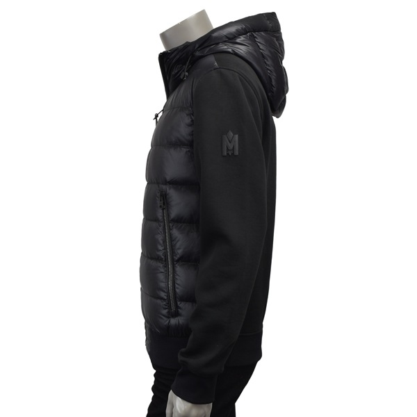 MACKAGE マッカ―ジュ FRANK- R/ナイロン×リブニット 切り替え ライトダウンジャケット/FRANK- R BLACK
