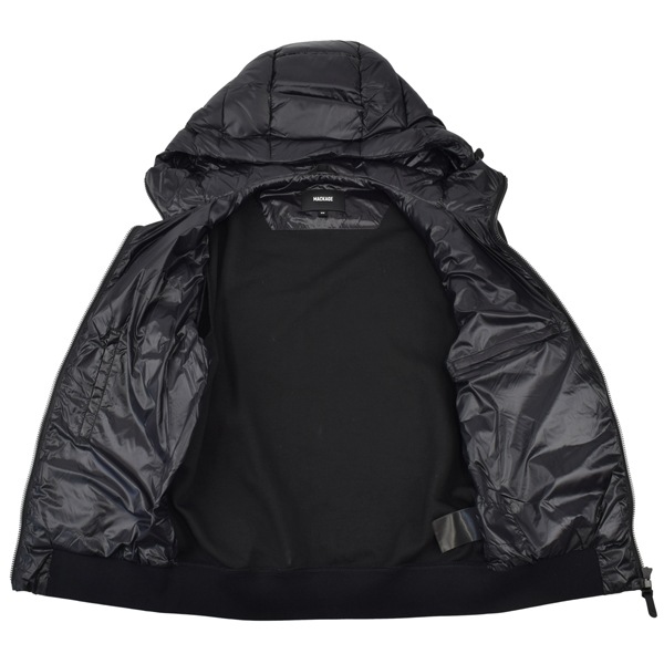 MACKAGE マッカ―ジュ FRANK- R/ナイロン×リブニット 切り替え ライトダウンジャケット/FRANK- R BLACK