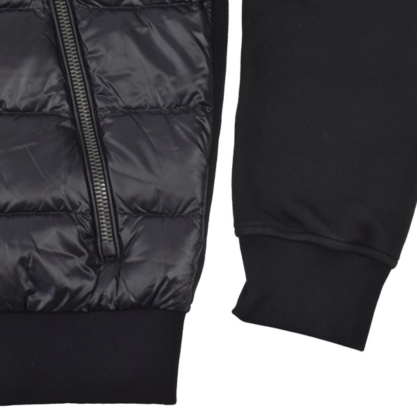 MACKAGE マッカ―ジュ FRANK- R/ナイロン×リブニット 切り替え ライトダウンジャケット/FRANK- R BLACK