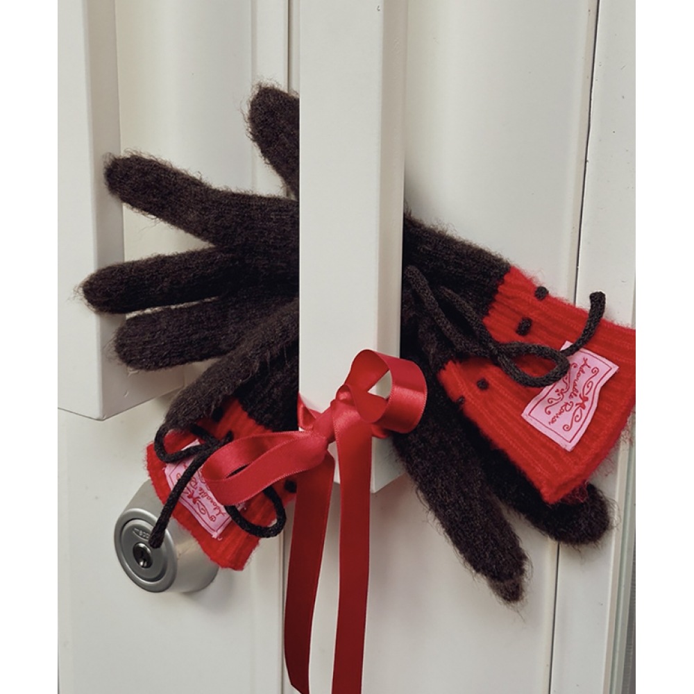 ロンロンリボングローブブラウン