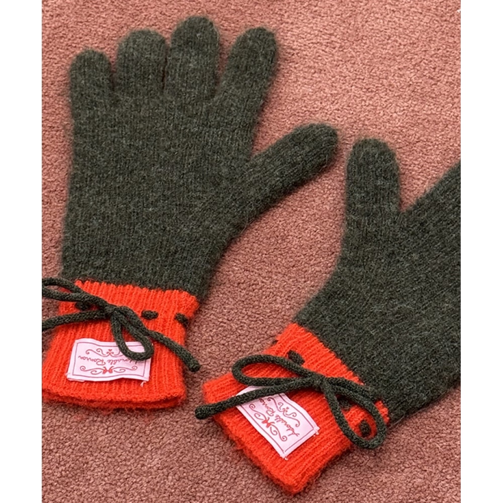 ロンロンリボングローブブラウン