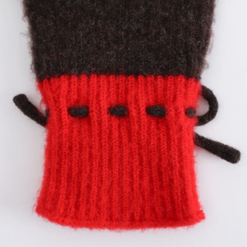 ロンロンリボングローブブラウン