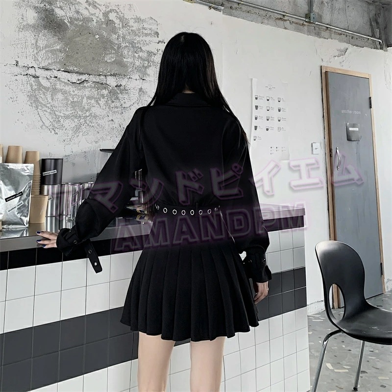 【即納】シャツワンピース レディース 長袖 ベルト付き ゆったり 大きいサイズ ワンピース 韓国ファッション 原宿系 地雷系 量産型 ストレート系 ゴスロリ ロングシャツ ワンピ 黒ワンピース 秋 【即納】シャツワンピース レディース 長袖 ベルト付き ゆったり 大きいサイズ ワンピース 韓国ファッション 原宿系 地雷系 量産型 ストレート系 ゴスロリ ロングシャツ ワンピ 黒ワンピース 秋