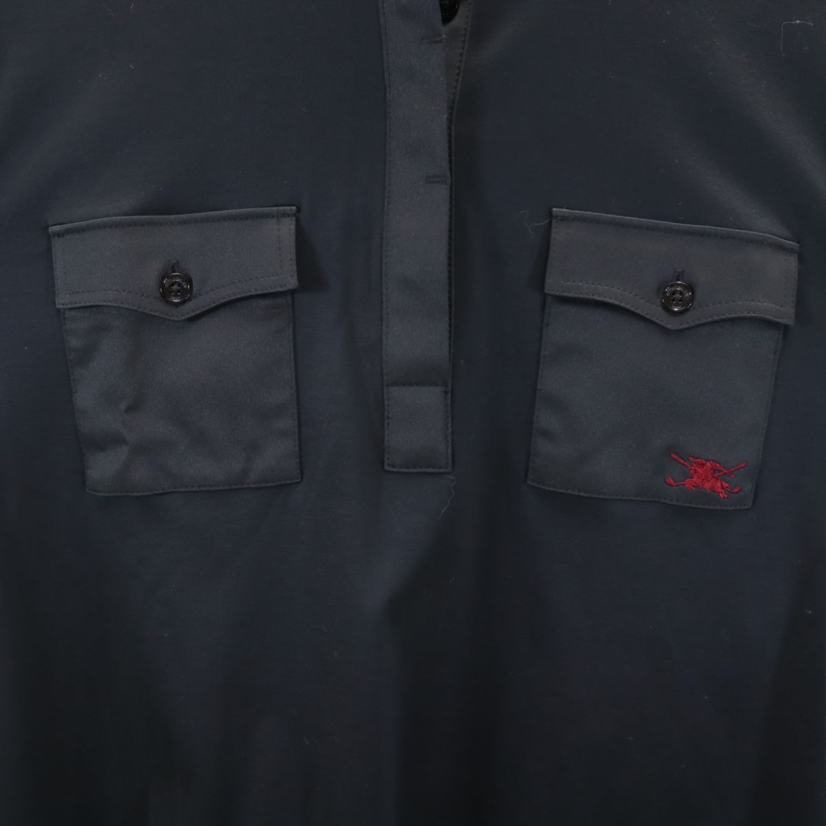 未使用 三陽商会 日本製 ゴルフ 長袖 ハーフボタン シャツ L ブラック系 レディース 未使用 三陽商会 日本製 ゴルフ 長袖 ハーフボタン シャツ L ブラック系 レディース