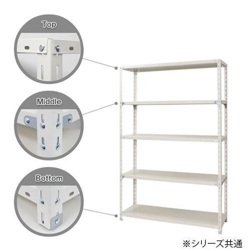 スチールラック NC1500-24-5段 間口1500×奥行450×高さ2400mm ブラック