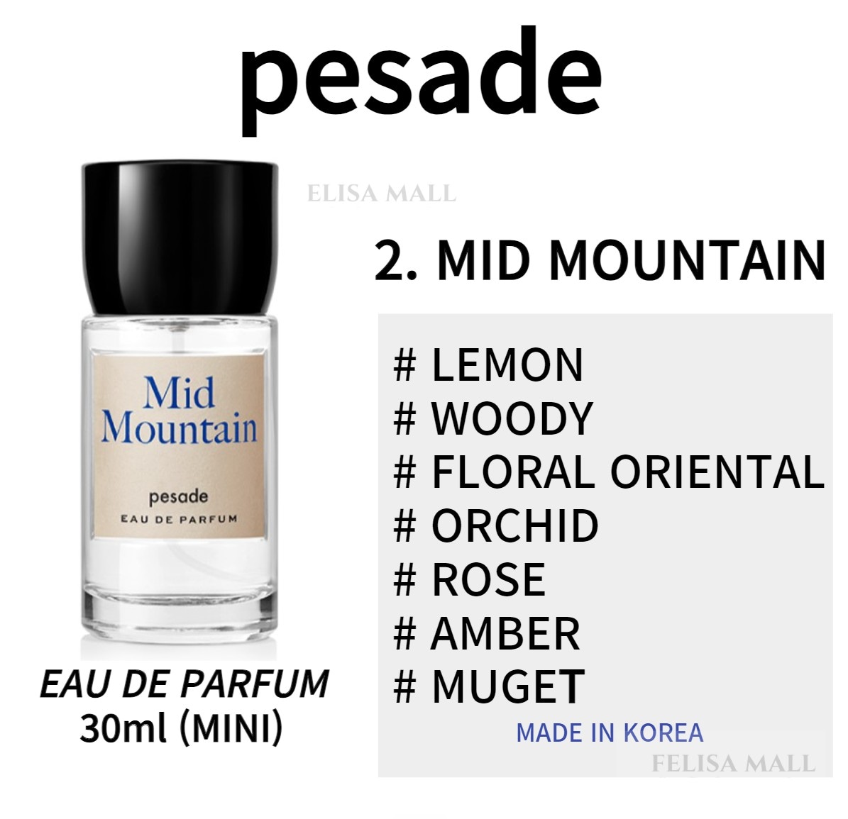 Qoo10] pesade [PESADE]EAU DE 香水【30