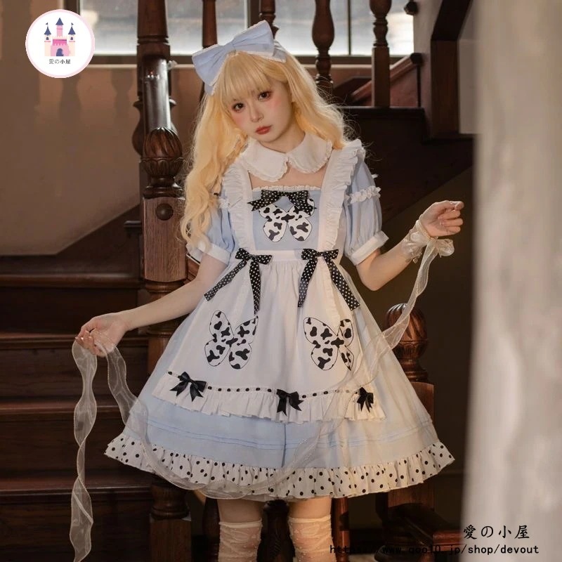 Hot!!!念願のロリータスカートオリジナル正規版かわいい常蝶ロリータワンピースopライトスカート
