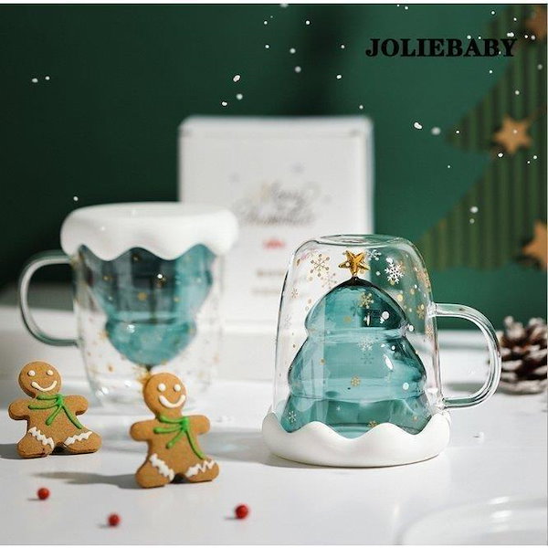 682 コーヒーツリー Qoo10] コーヒーカップ 3Dクリスマスツリーのガ