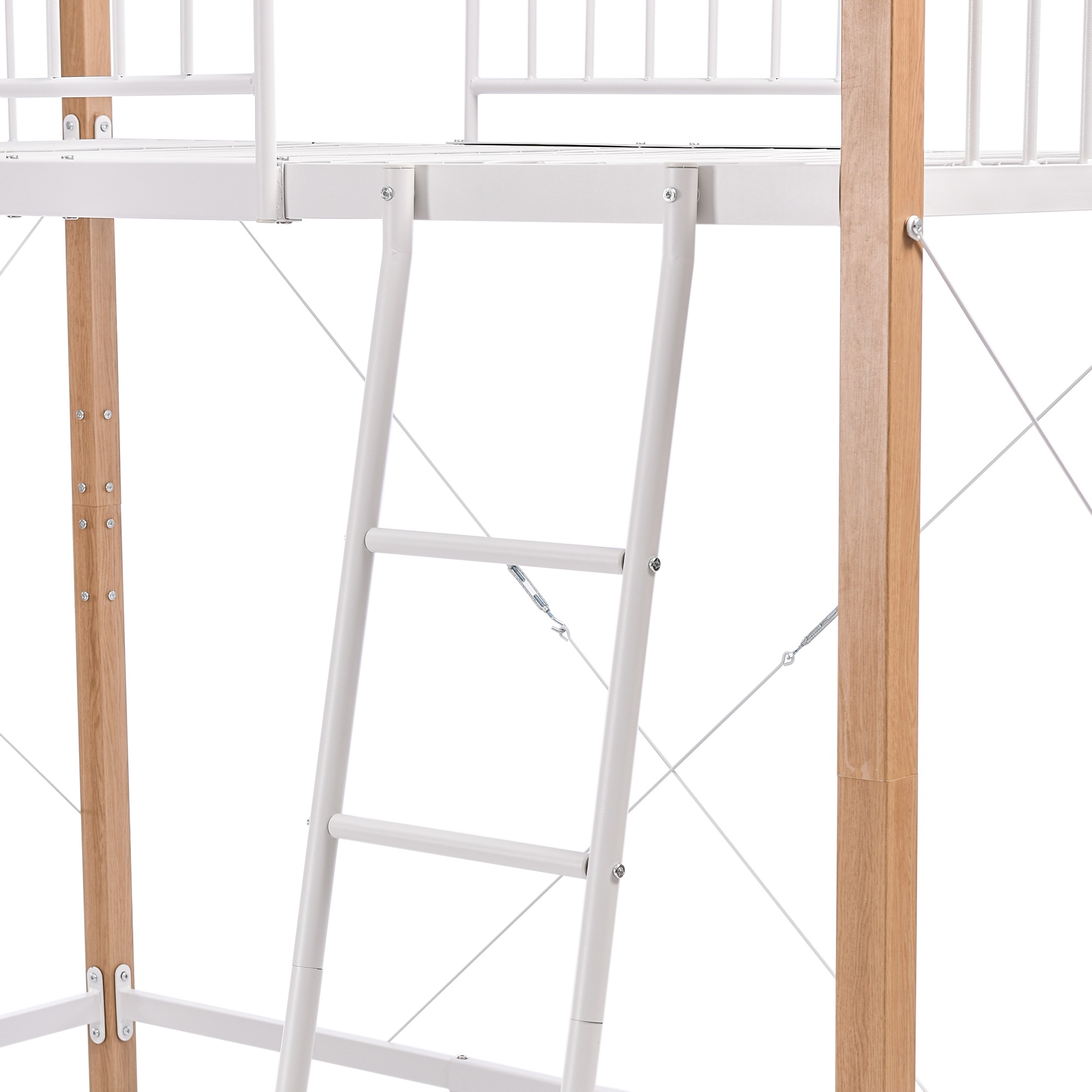 ロフトベッド ベッド シングル パイプベッドベッド コンセント付き