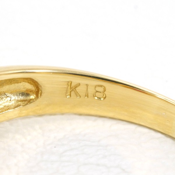 K18 18金 YG リング 指輪 7号 ルビー 0.32 ダイヤ ジュエリー 中古 K18 18金 YG リング 指輪 7号 ルビー 0.32 ダイヤ ジュエリー 中古