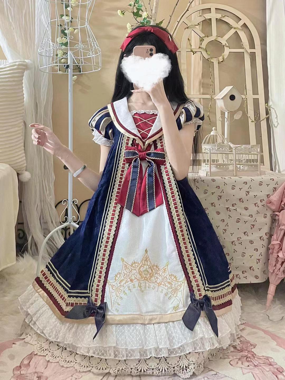 二次元 ロリータ姫スカートかわいいスターアイドルロリータスカートコスプレスカート