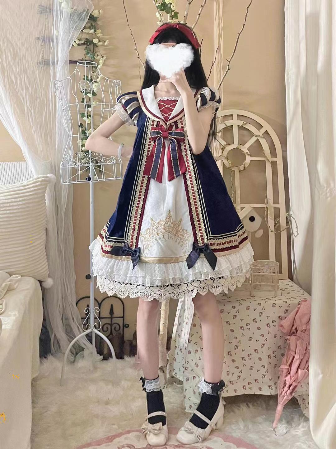 二次元 ロリータ姫スカートかわいいスターアイドルロリータスカートコスプレスカート