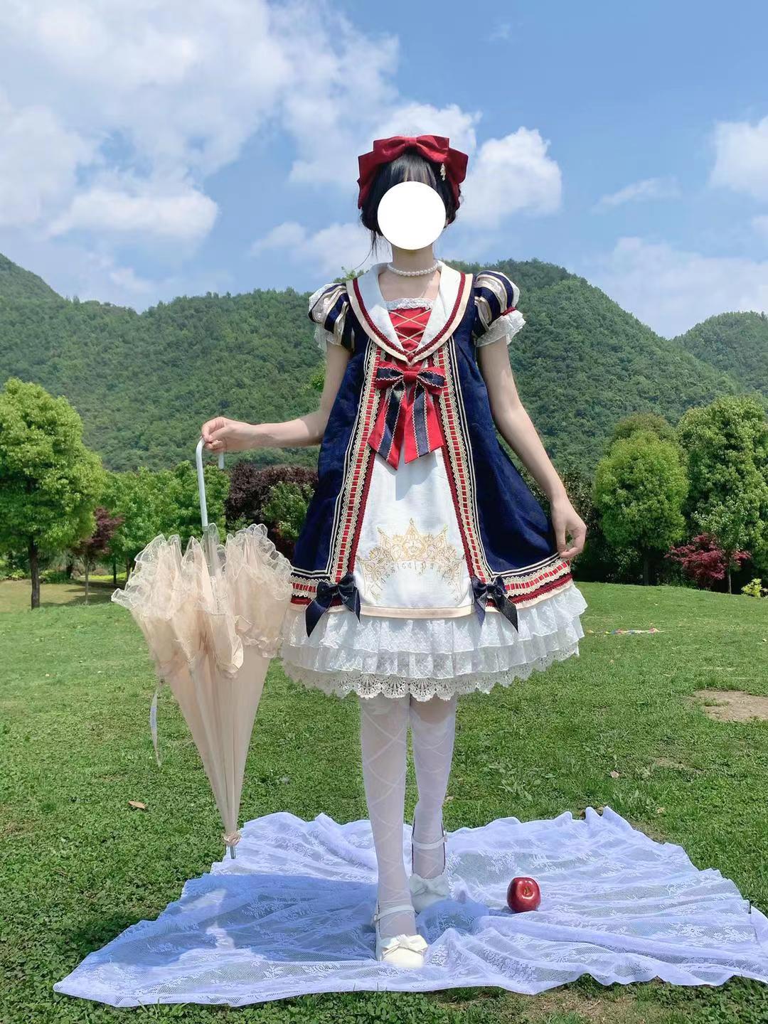 二次元 ロリータ姫スカートかわいいスターアイドルロリータスカートコスプレスカート