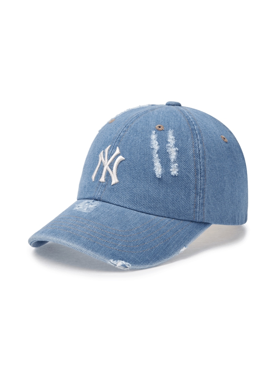 [ DAMAGE WASHING DENIM ] STRUCTURE BALL CAP