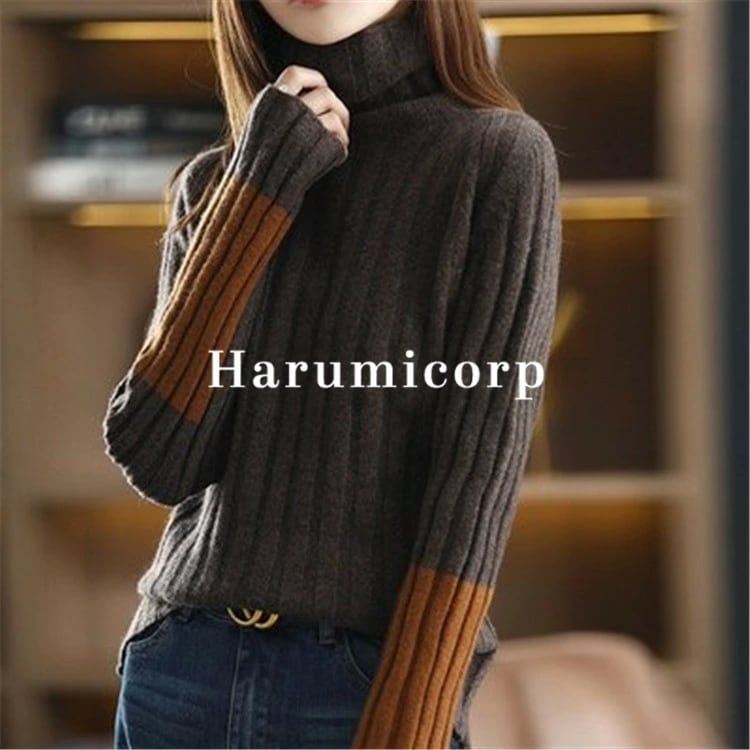 【即納】ニット セーター レディース 5色 40代 厚手 秋冬 ニットセーター ニットトップス タートルネック カットソー ニットソー ニットウェア 長袖 tシャツ おしゃれ 可愛い 大きいサイズ 体