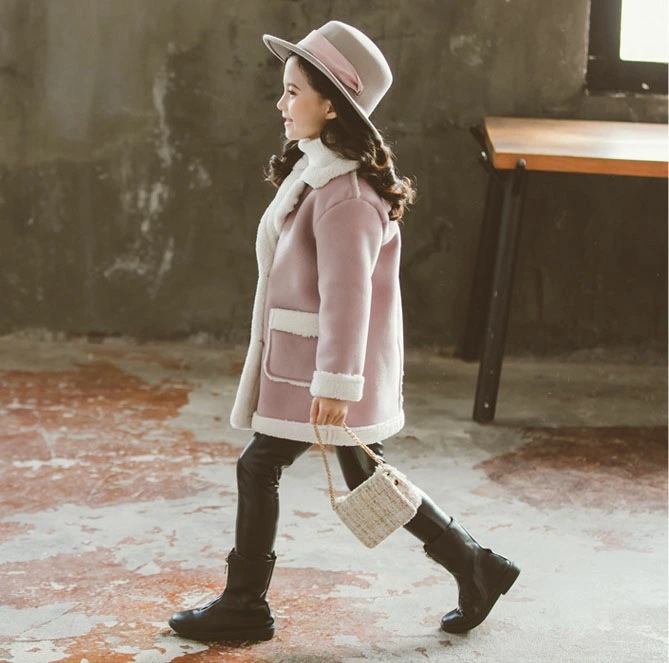 【即納】韓国子供服 コート アウター 冬服 女の子 長袖 切り替え 裏起毛 モコモコ子供コート アウトドア おしゃれ 子ども服 ゆったり 厚手 防寒 カジュアル キッズ お出かけ 可愛い ジュニア服