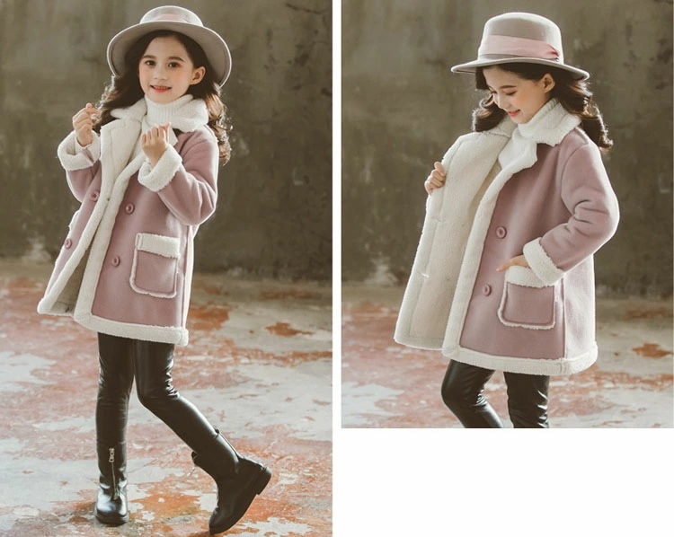 【即納】韓国子供服 コート アウター 冬服 女の子 長袖 切り替え 裏起毛 モコモコ子供コート アウトドア おしゃれ 子ども服 ゆったり 厚手 防寒 カジュアル キッズ お出かけ 可愛い ジュニア服
