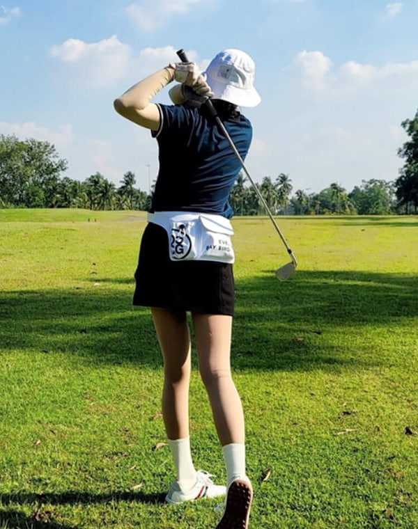 Qoo10 ゴルフ ウエストポーチ 大容量 ゴルフ用