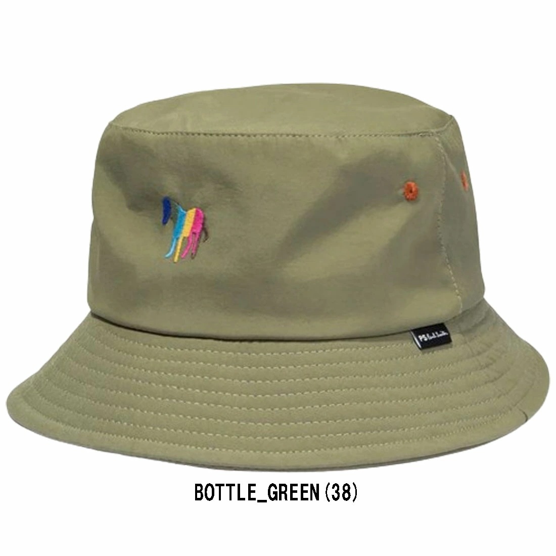 Paul Smith バケットハット 帽子 アクセサリー ゼブラ 刺繍 グリーン メンズ Broad Zebra Bucket Hat M2A-921DT-M786