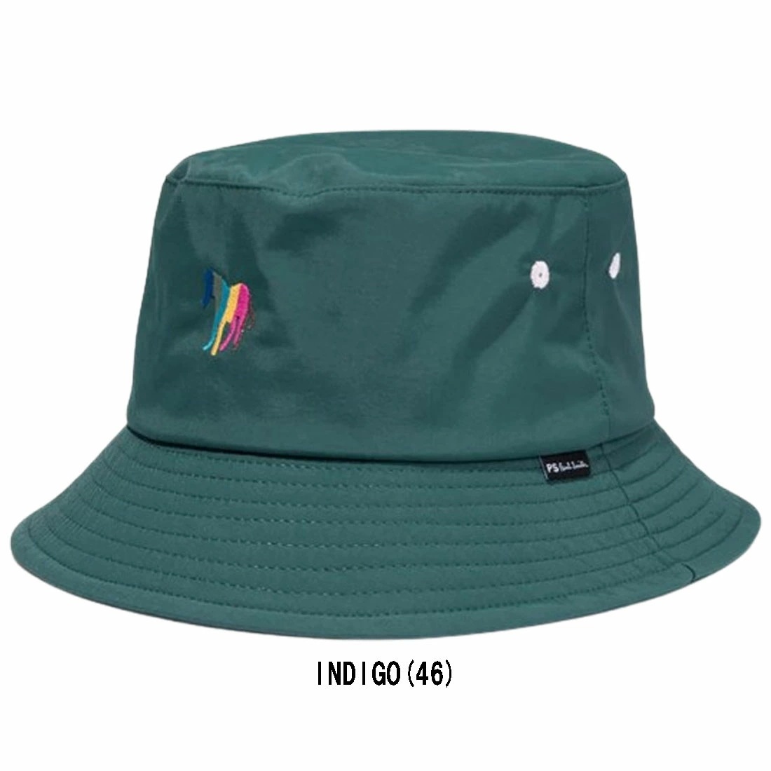 Paul Smith バケットハット 帽子 アクセサリー ゼブラ 刺繍 グリーン メンズ Broad Zebra Bucket Hat M2A-921DT-M786